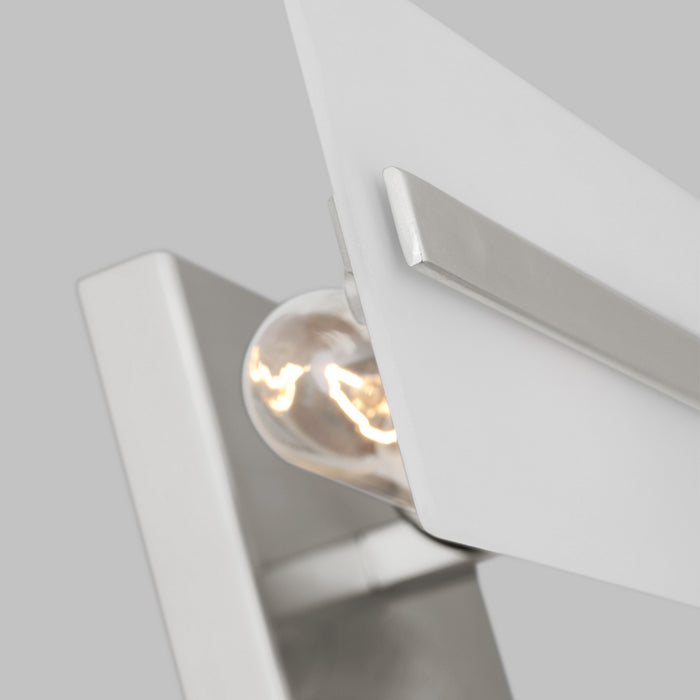 Visual Comfort Studio 4554302-962 Two Light Bath Vanity, Brushed Nickel