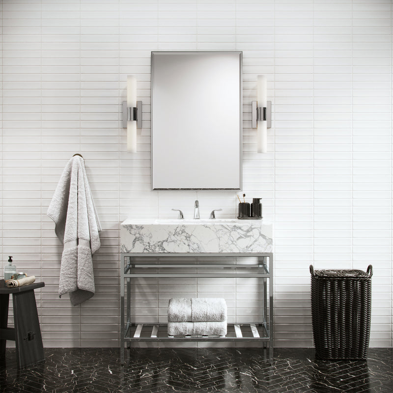 Visual Comfort Studio 4565002-05 Two Light Bath Vanity, Chrome