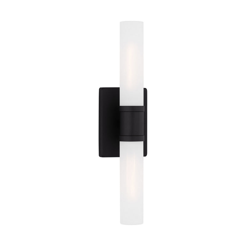 Visual Comfort Studio 4565002-112 Two Light Bath Vanity, Midnight Black