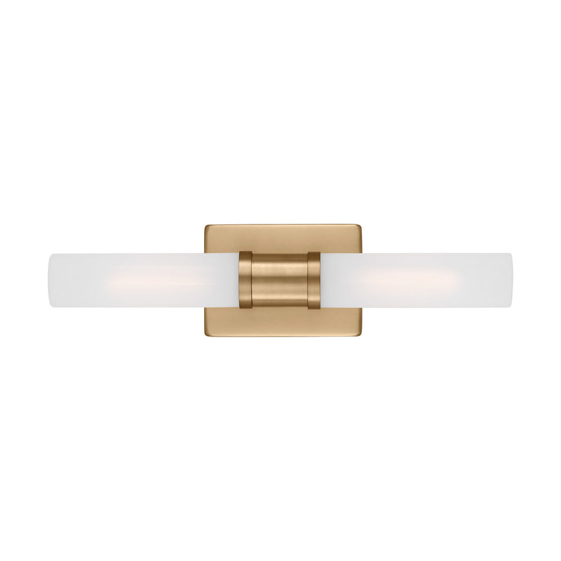 Visual Comfort Studio 4565002-848 Two Light Bath Vanity, Satin Brass