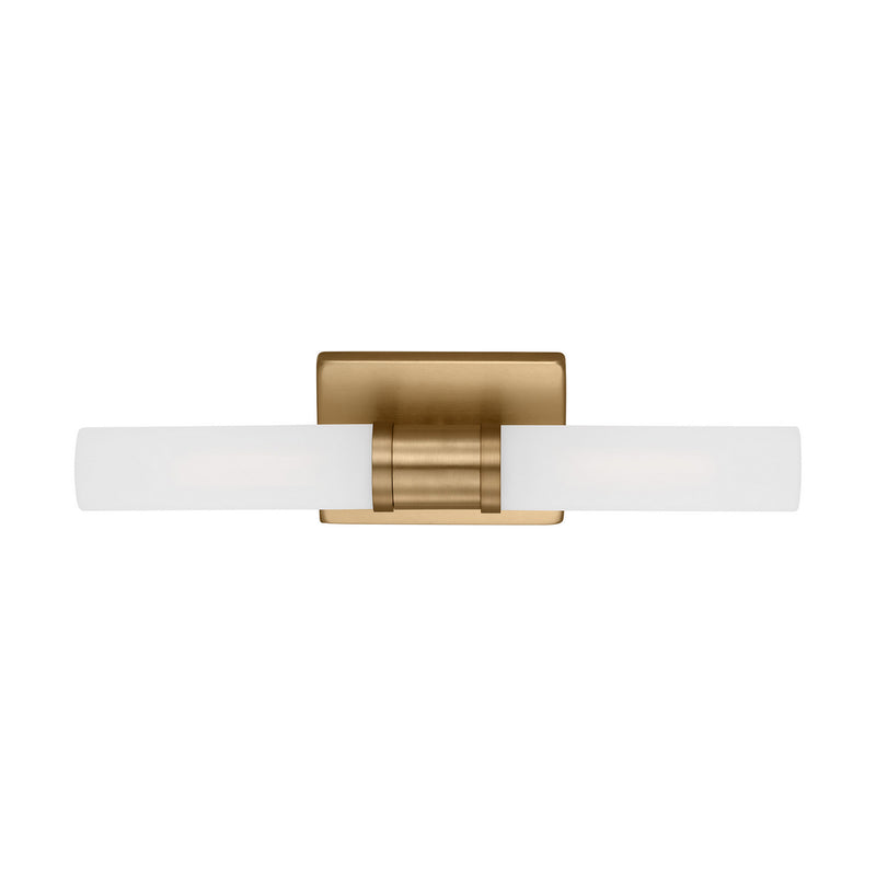 Visual Comfort Studio 4565002-848 Two Light Bath Vanity, Satin Brass