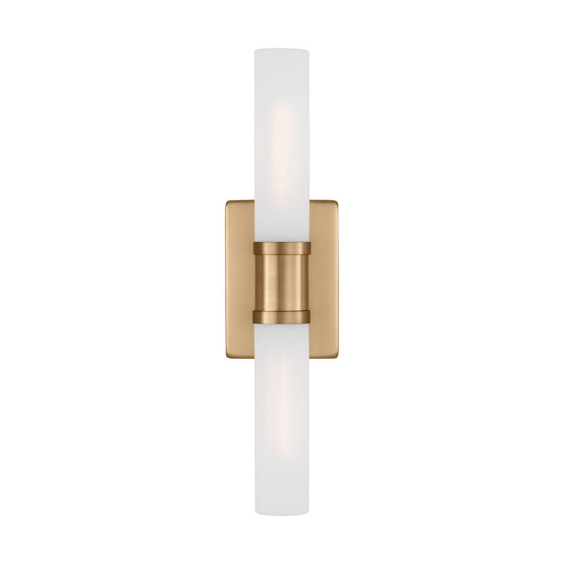 Visual Comfort Studio 4565002-848 Two Light Bath Vanity, Satin Brass