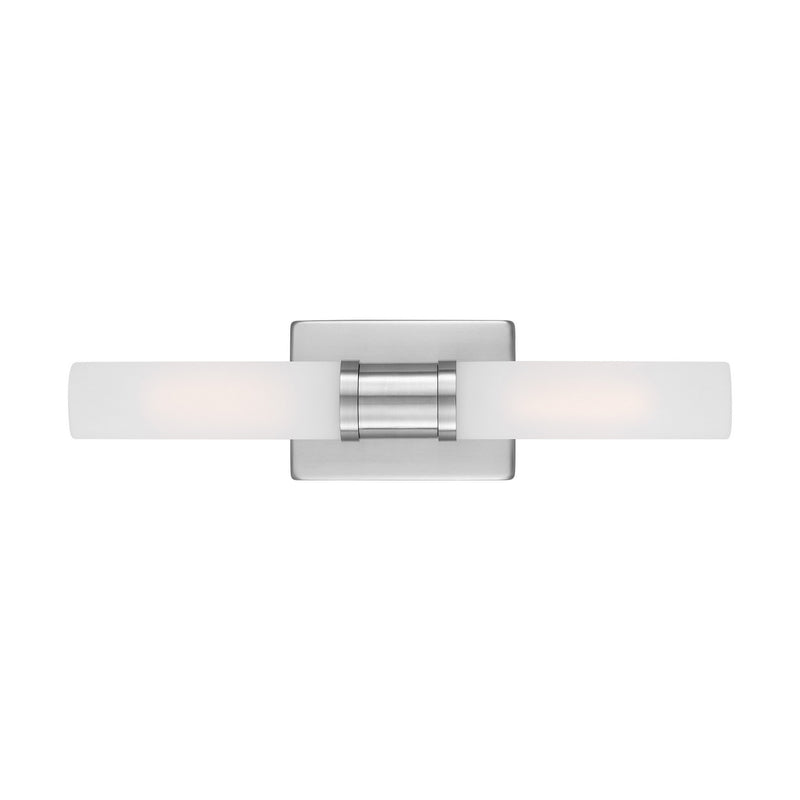 Visual Comfort Studio 4565002-962 Two Light Bath Vanity, Brushed Nickel