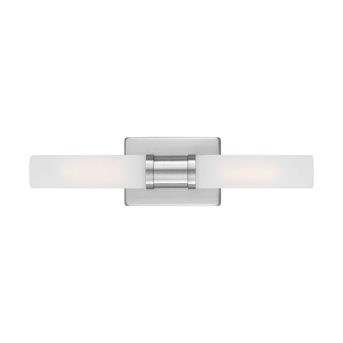 Visual Comfort Studio 4565002-962 Two Light Bath Vanity, Brushed Nickel