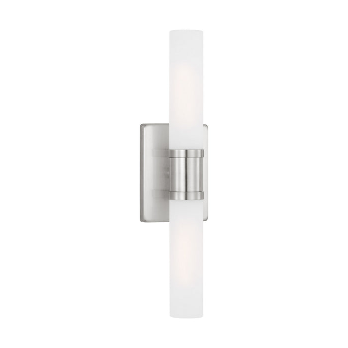 Visual Comfort Studio 4565002-962 Two Light Bath Vanity, Brushed Nickel
