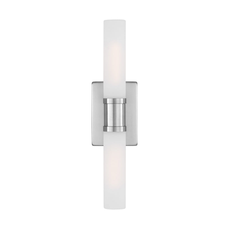 Visual Comfort Studio 4565002-962 Two Light Bath Vanity, Brushed Nickel