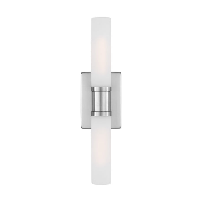 Visual Comfort Studio 4565002-962 Two Light Bath Vanity, Brushed Nickel