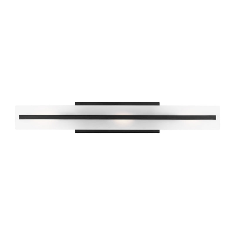 Visual Comfort Studio 4654303-112 Three Light Bath Vanity, Midnight Black