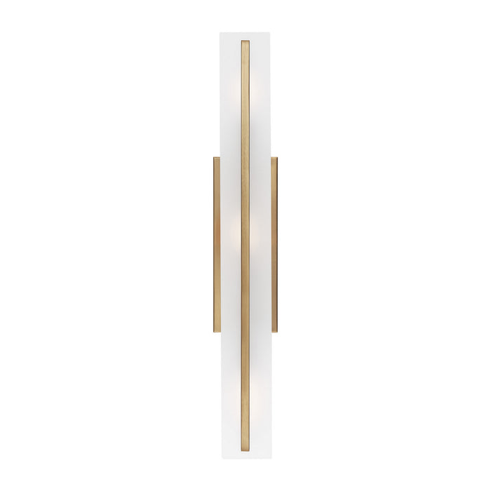 Visual Comfort Studio 4654303-848 Three Light Bath Vanity, Satin Brass