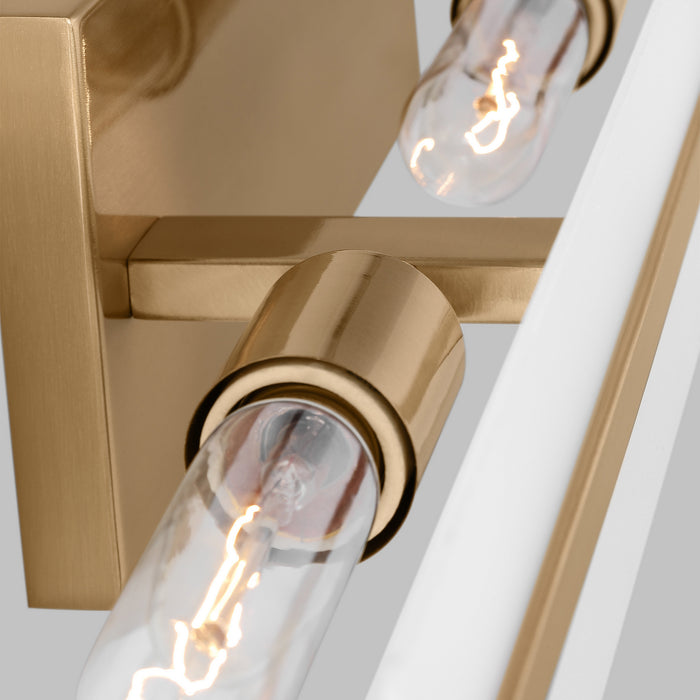 Visual Comfort Studio 4654303-848 Three Light Bath Vanity, Satin Brass