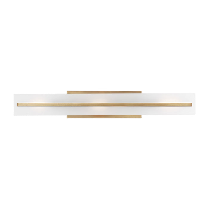 Visual Comfort Studio 4654303-848 Three Light Bath Vanity, Satin Brass