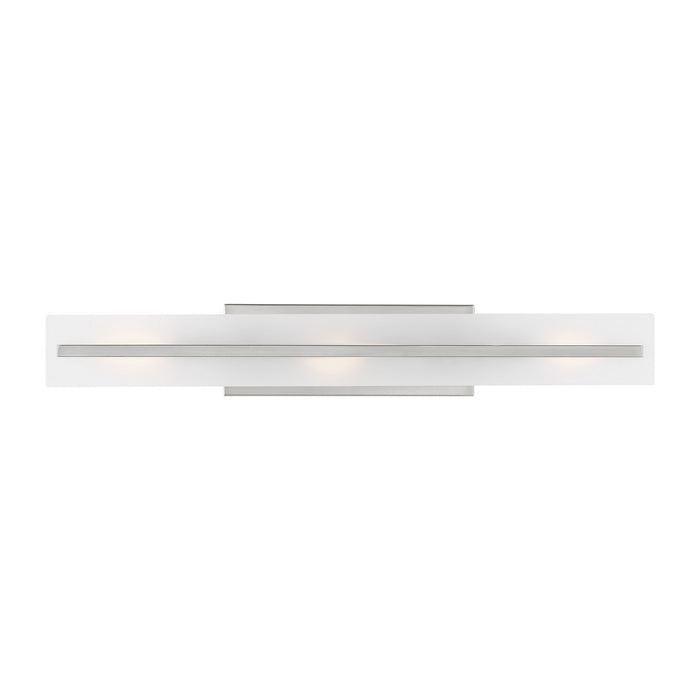 Visual Comfort Studio 4654303-962 Three Light Bath Vanity, Brushed Nickel