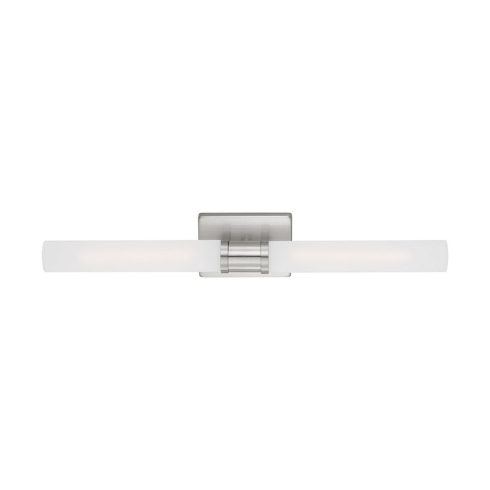 Visual Comfort Studio 4665002-962 Two Light Bath Vanity, Brushed Nickel