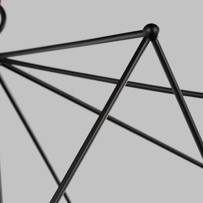 Visual Comfort Studio 5334105-112 Five Light Pendant, Midnight Black