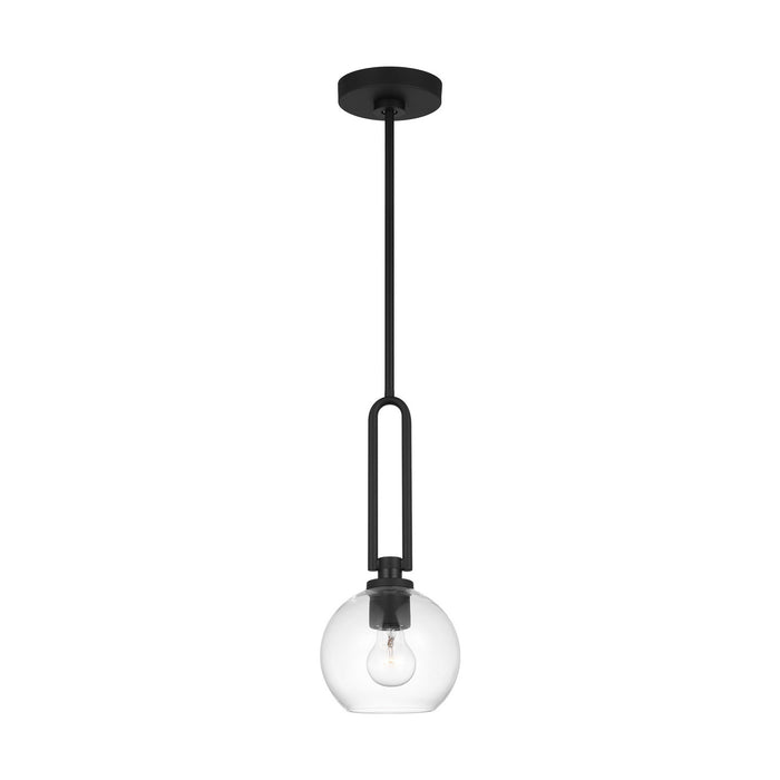 Visual Comfort Studio 6155701-112 One Light Pendant, Midnight Black