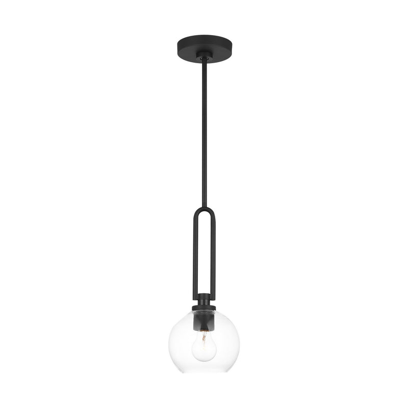 Visual Comfort Studio 6155701-112 One Light Pendant, Midnight Black