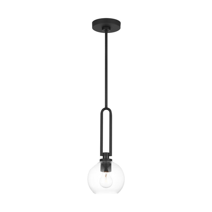 Visual Comfort Studio 6155701-112 One Light Pendant, Midnight Black