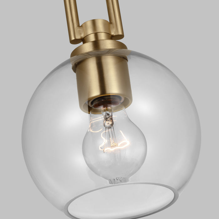 Visual Comfort Studio 6155701-848 One Light Pendant, Satin Brass
