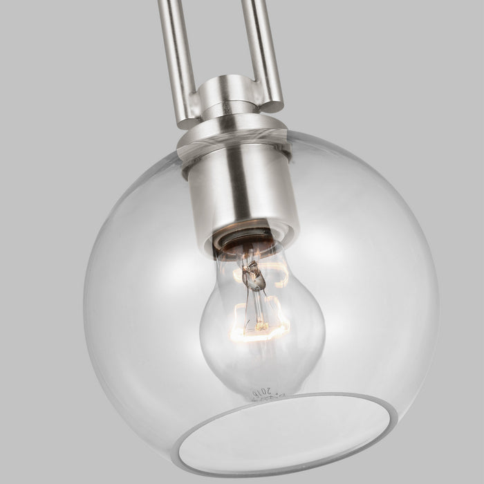 Visual Comfort Studio 6155701-962 One Light Pendant, Brushed Nickel