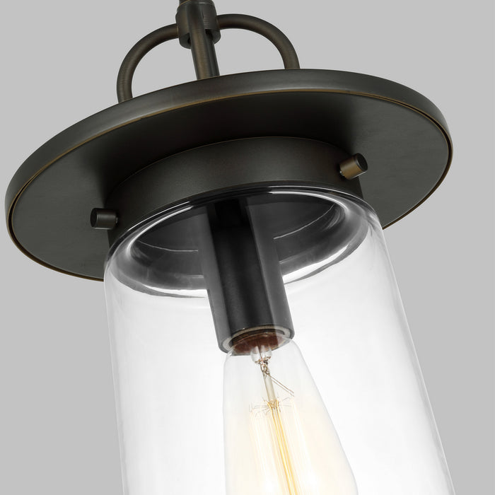 Generation Lighting 6208901-71 One Light Outdoor Pendant, Antique Bronze