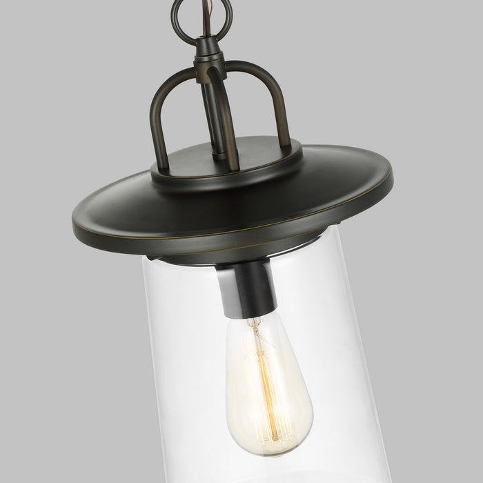 Generation Lighting 6208901-71 One Light Outdoor Pendant, Antique Bronze