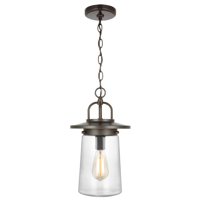 Generation Lighting 6208901-71 One Light Outdoor Pendant, Antique Bronze