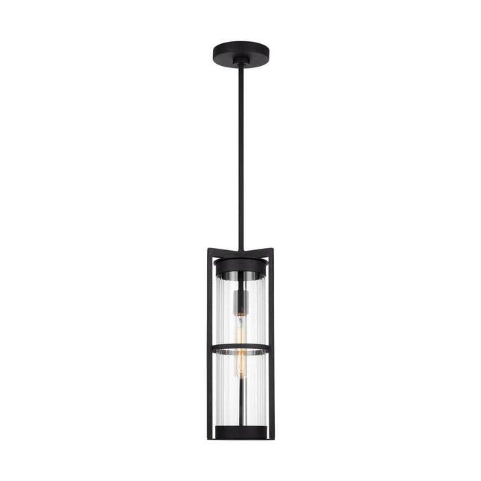 Visual Comfort Studio 6226701-12 One Light Outdoor Pendant, Black