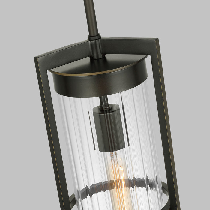 Visual Comfort Studio 6226701-71 One Light Outdoor Pendant, Antique Bronze
