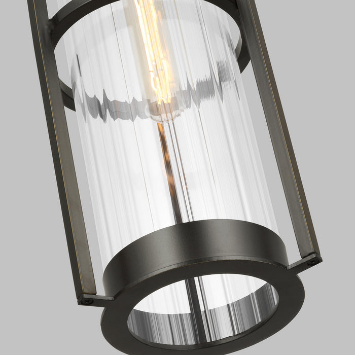 Visual Comfort Studio 6226701-71 One Light Outdoor Pendant, Antique Bronze