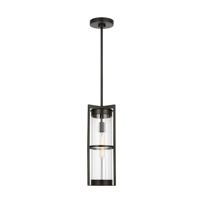 Visual Comfort Studio 6226701-71 One Light Outdoor Pendant, Antique Bronze