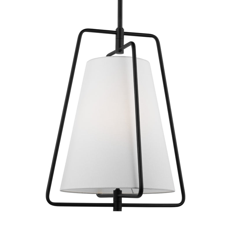 Visual Comfort Studio 6507401-112 One Light Pendant, Midnight Black