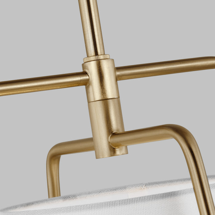 Visual Comfort Studio 6507401-848 One Light Pendant, Satin Brass