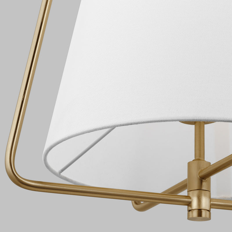 Visual Comfort Studio 6507401-848 One Light Pendant, Satin Brass