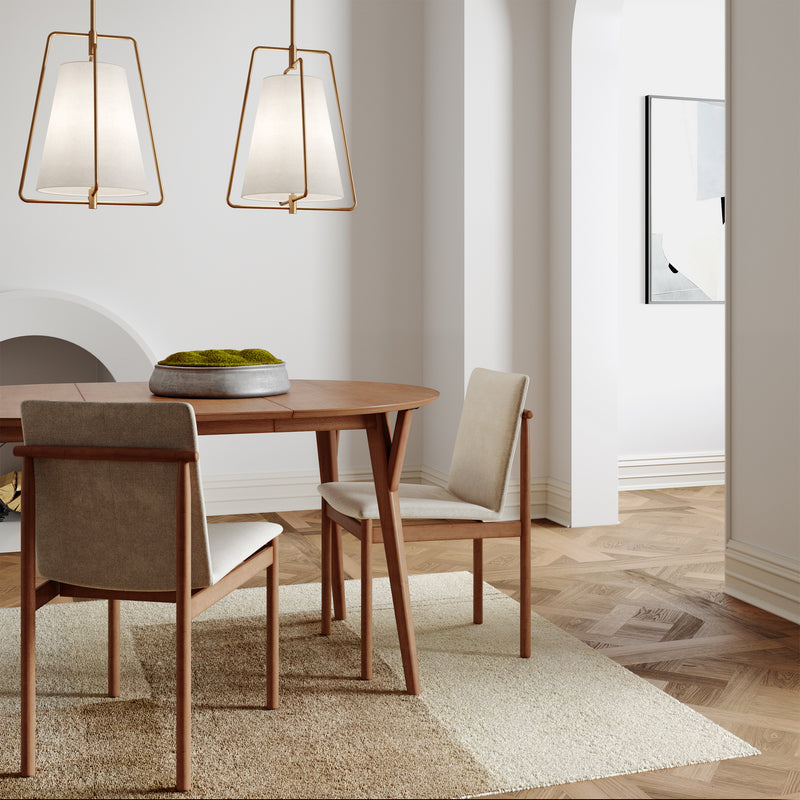 Visual Comfort Studio 6507401-848 One Light Pendant, Satin Brass