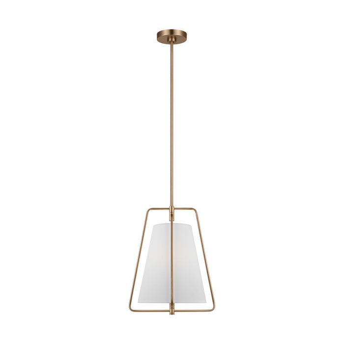 Visual Comfort Studio 6507401-848 One Light Pendant, Satin Brass