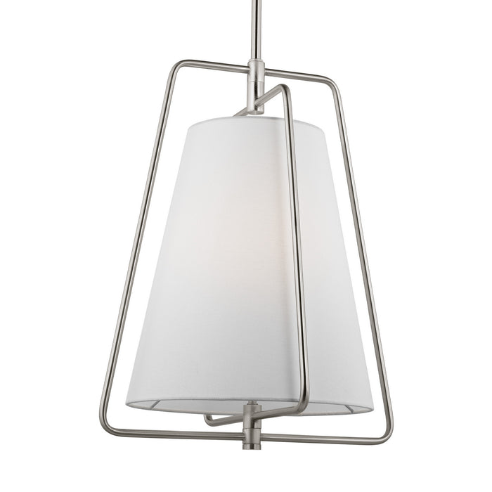 Visual Comfort Studio 6507401-962 One Light Pendant, Brushed Nickel