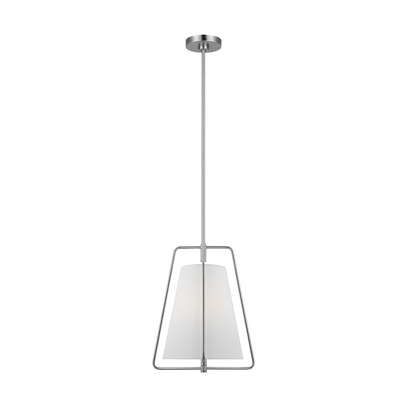 Visual Comfort Studio 6507401-962 One Light Pendant, Brushed Nickel