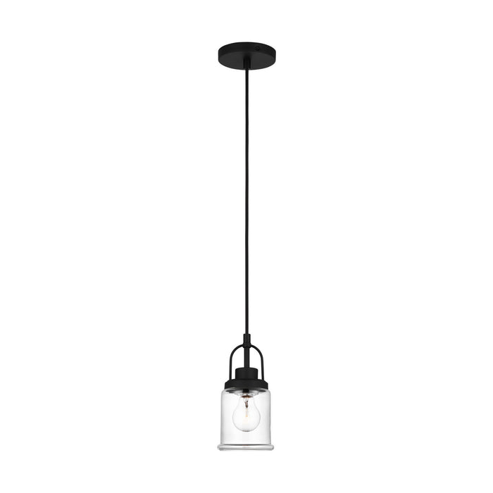 Visual Comfort Studio 6544701-112 One Light Pendant, Midnight Black