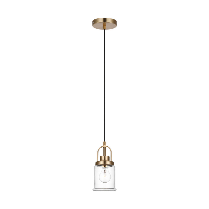 Visual Comfort Studio 6544701-848 One Light Pendant, Satin Brass