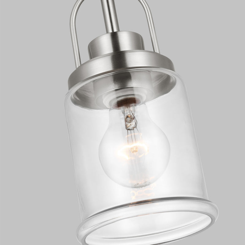Visual Comfort Studio 6544701-962 One Light Pendant, Brushed Nickel