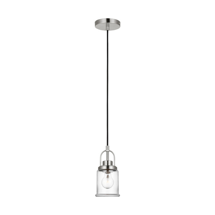 Visual Comfort Studio 6544701-962 One Light Pendant, Brushed Nickel