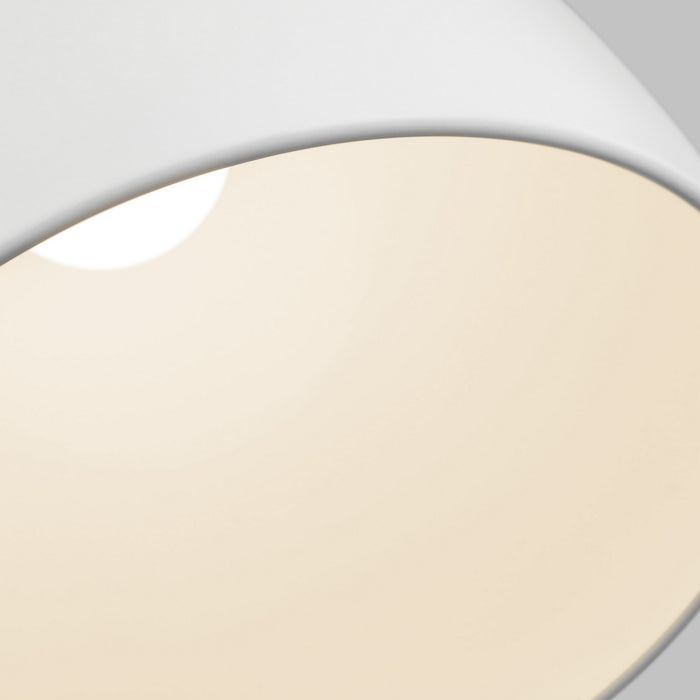 Visual Comfort Studio 6545301-115 One Light Pendant, Matte White