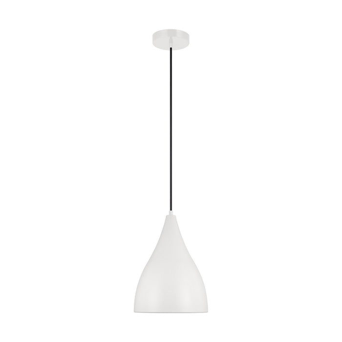 Visual Comfort Studio 6545301-115 One Light Pendant, Matte White