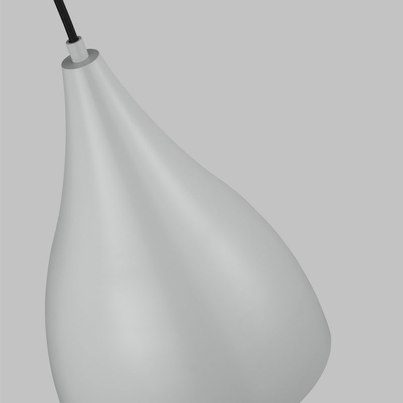 Visual Comfort Studio 6545301-118 One Light Pendant, Matte Grey