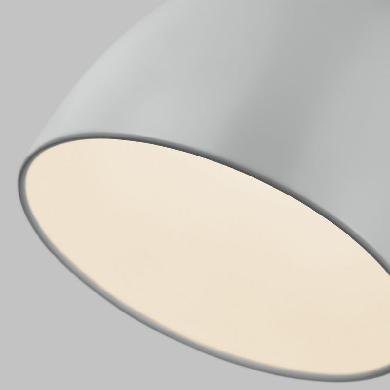 Visual Comfort Studio 6545301-118 One Light Pendant, Matte Grey
