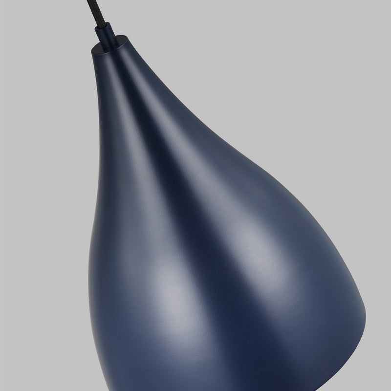Visual Comfort Studio 6545301-127 One Light Pendant, Navy