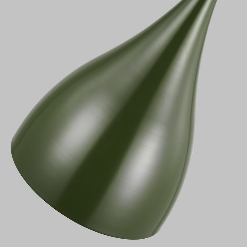 Visual Comfort Studio 6545301-145 One Light Pendant, Olive