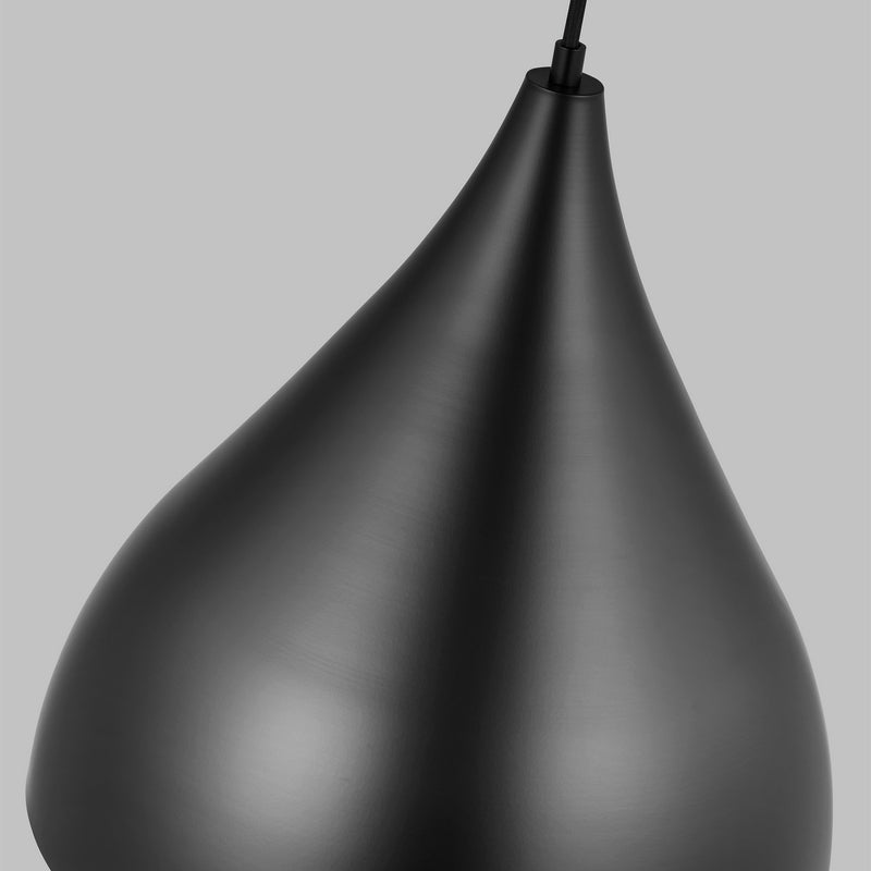 Visual Comfort Studio 6645301-112 One Light Pendant, Midnight Black