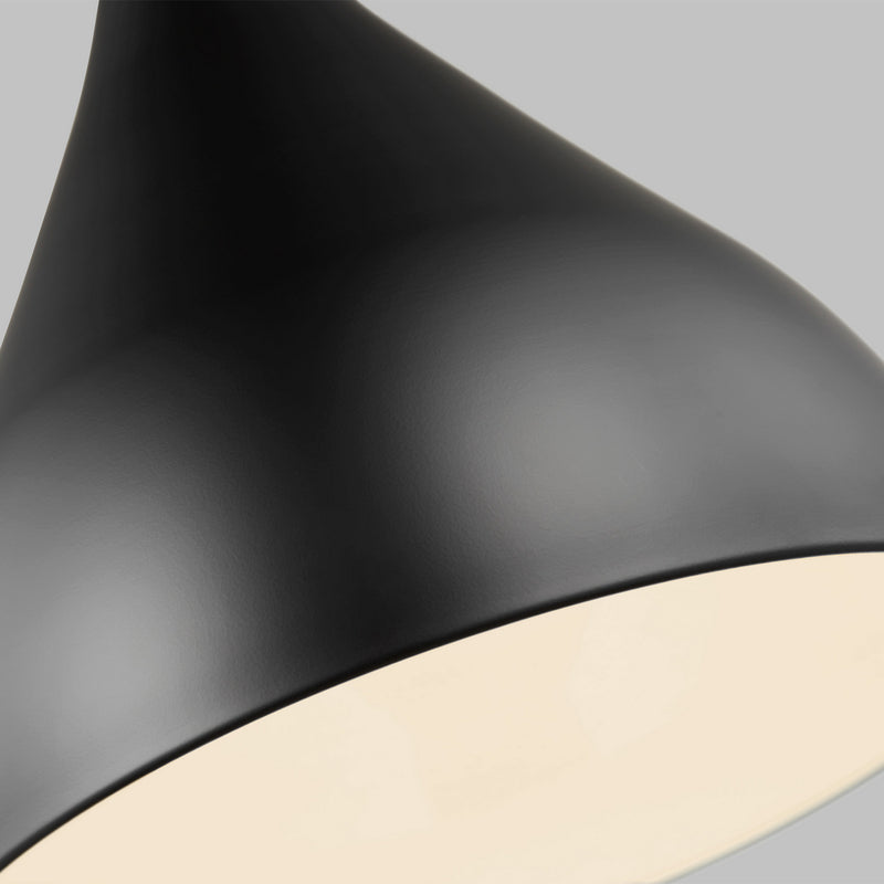 Visual Comfort Studio 6645301-112 One Light Pendant, Midnight Black