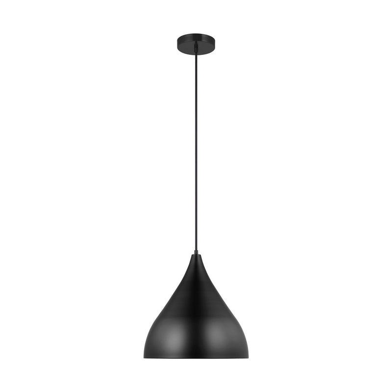 Visual Comfort Studio 6645301-112 One Light Pendant, Midnight Black